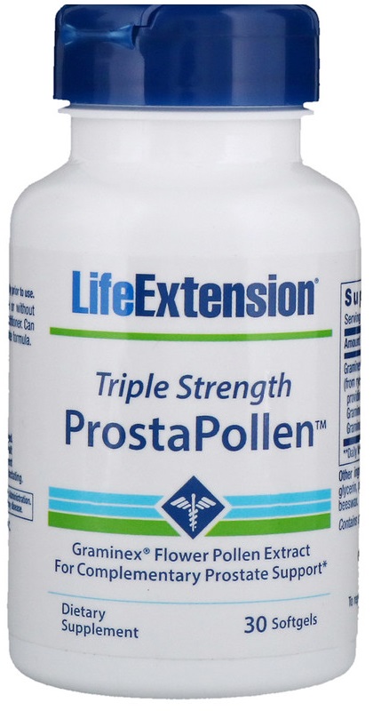 Life Extension - ProstaPollen Triple Strength - 30 softgels