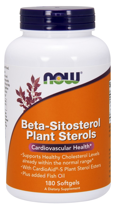 NOW Foods - Beta-Sitosterol Plant Sterols - 180 softgels