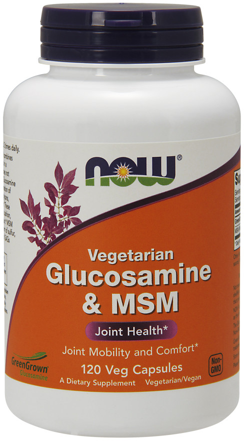 NOW Foods - Glucosamine & MSM Vegetarian - 120 vcaps