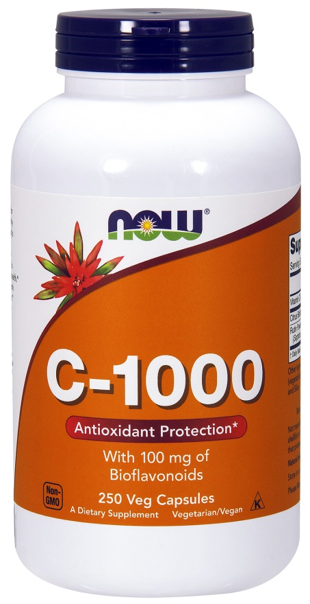 NOW Foods - Vitamin C-1000 with 100mg Bioflavonoids - 250 vcaps