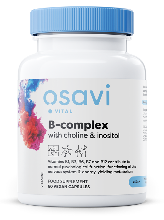 Osavi - B-Complex with Choline & Inositol - 60 vegan caps