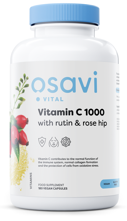 Osavi - Vitamin C1000 with Rutin & Rose Hip - 180 vegan caps