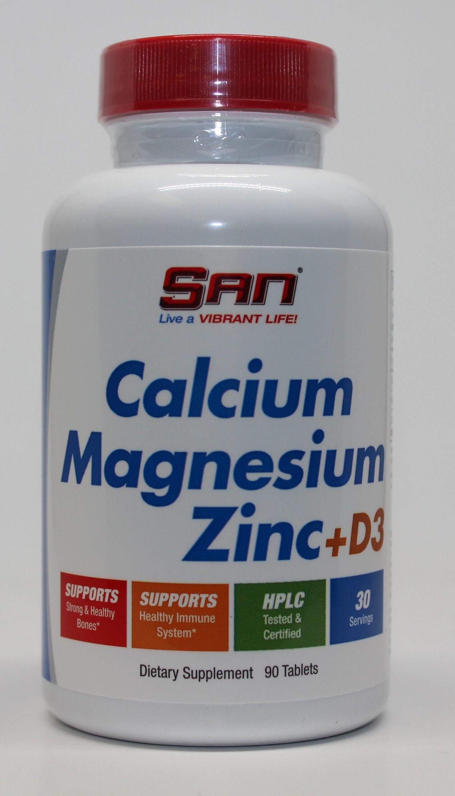 SAN - Calcium Magnesium Zinc + D3 - 90 tablets