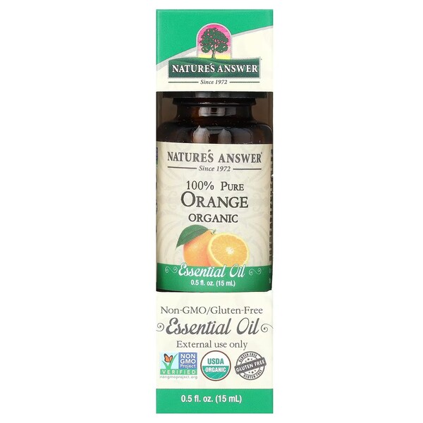 Nature's Answer - 100% Pure Orange Essential Oil - 15 ml.