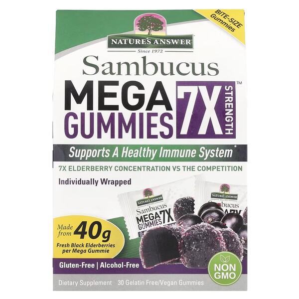 Nature's Answer - Sambucus Mega Gummies 7X Strength