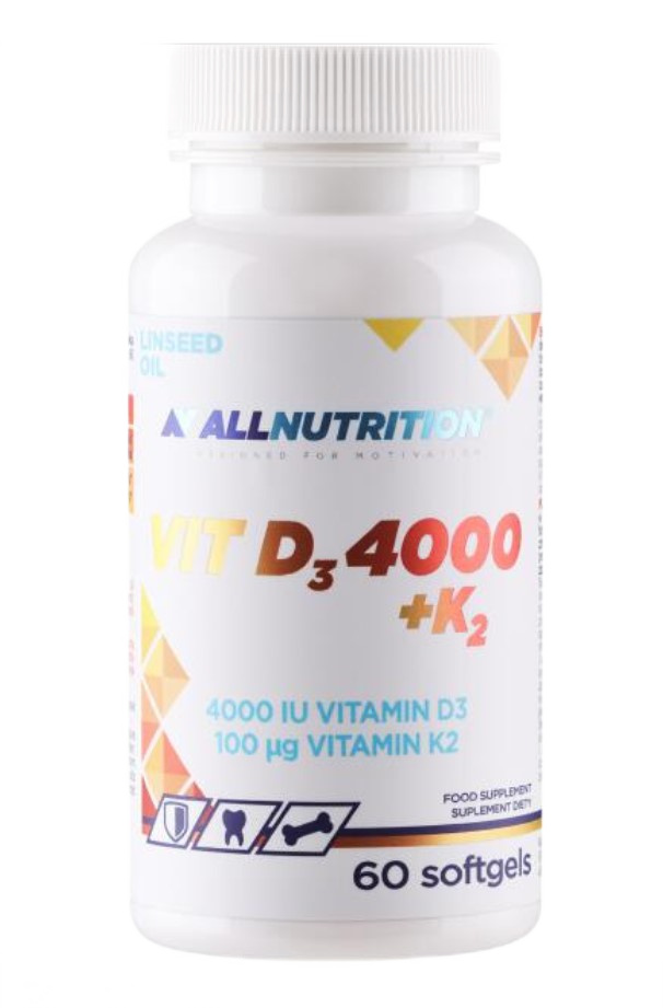 Allnutrition - Vit D3 4000 + K2 - 60 softgels