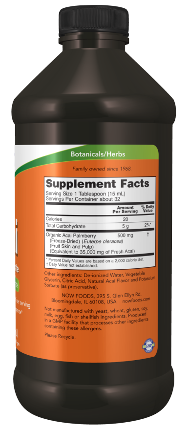 NOW Foods - Acai Flydende Koncentrat - 473 ml - imagine 2