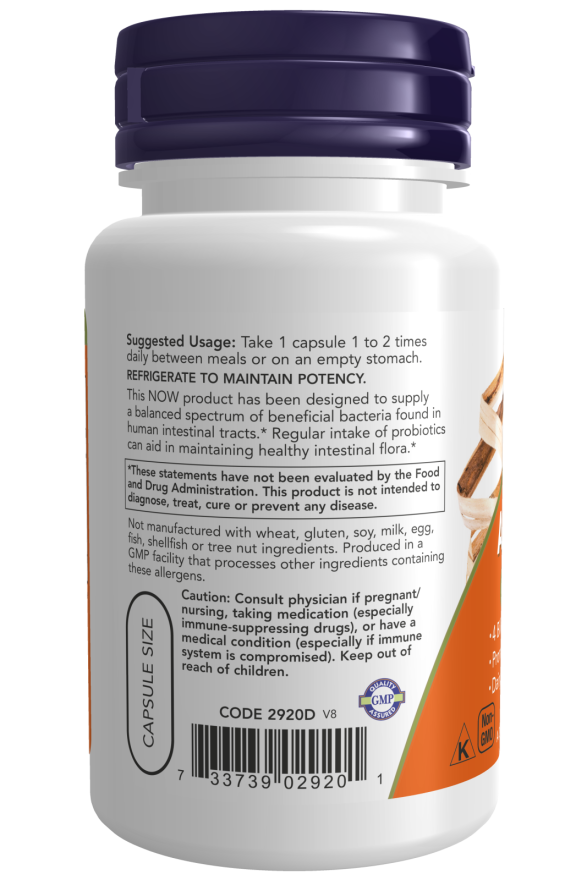 NOW Foods - Acidophilus 4X6, 60 capsule - Billede 3