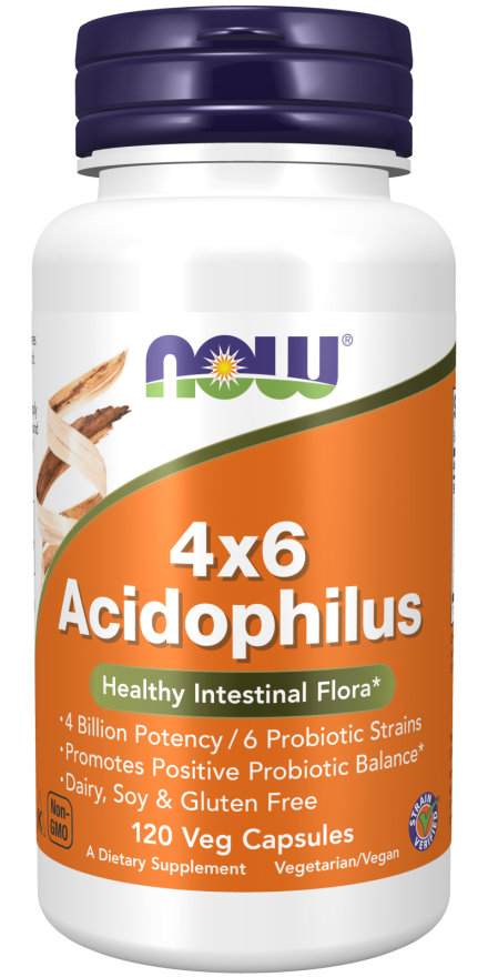 NOW Foods - Acidophilus 4X6, 60 capsule - Billede 4