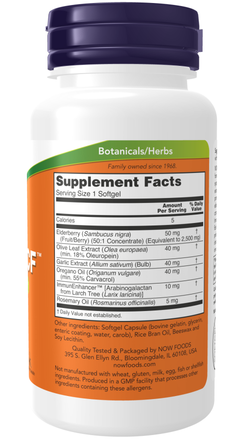 NOW Foods - AlliBiotic CF + 60 capsule gelatinoase - imagine 2