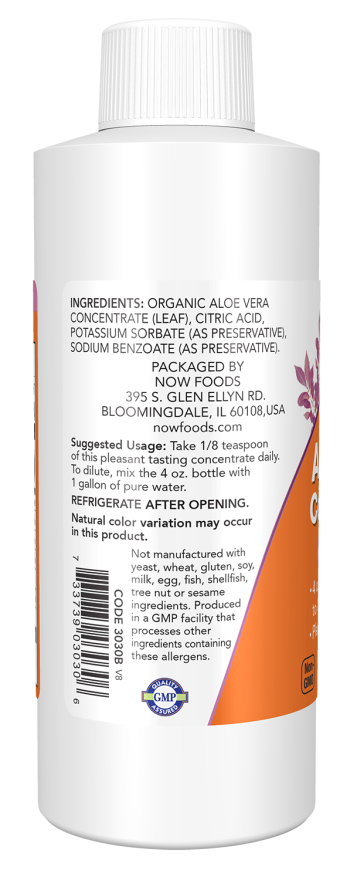 NOW Foods - Concentrat de Aloe Vera, 118 ml - Billede 3