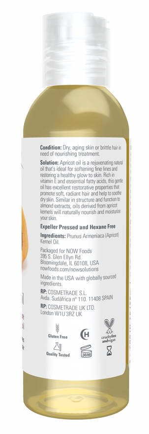 NOW Foods - Ulei de caise, 473 ml - Billede 2