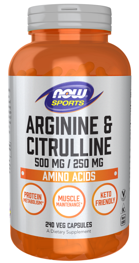 NOW Foods - Arginină și Citrulină, 240 capsule - Billede 4