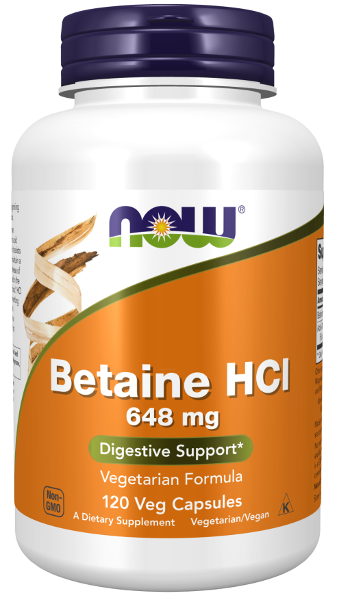 Betaine HCl 648 mg Veg Capsules