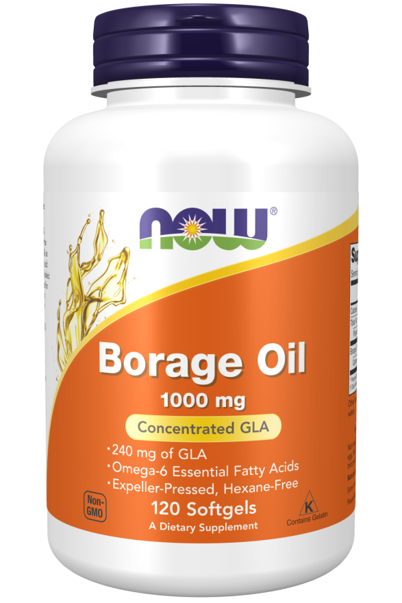 NOW Foods - Ulei de Borago, 1000mg - 60 capsule moi - Billede 4