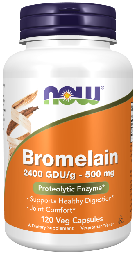 NOW Foods - Bromelaină, 500 mg - 60 capsule - Billede 4