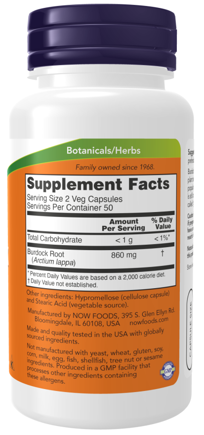 NOW Foods - Rădăcină de urzică mare, 430mg - 100 capsule - Billede 2