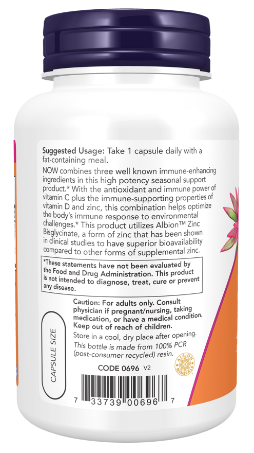 NU Foods - Zinc și vitamina D3 + 100 capsule - imagine 3