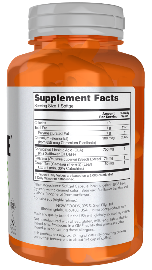 NOW Foods - CLA Extreme - 90 capsule moi - Billede 2