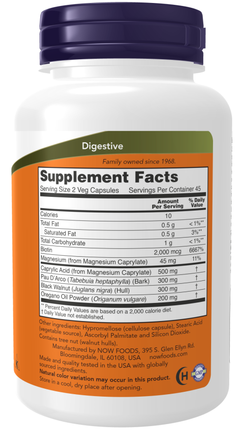 NOW Foods - Suport pentru Candida - 90 capsule - Billede 2