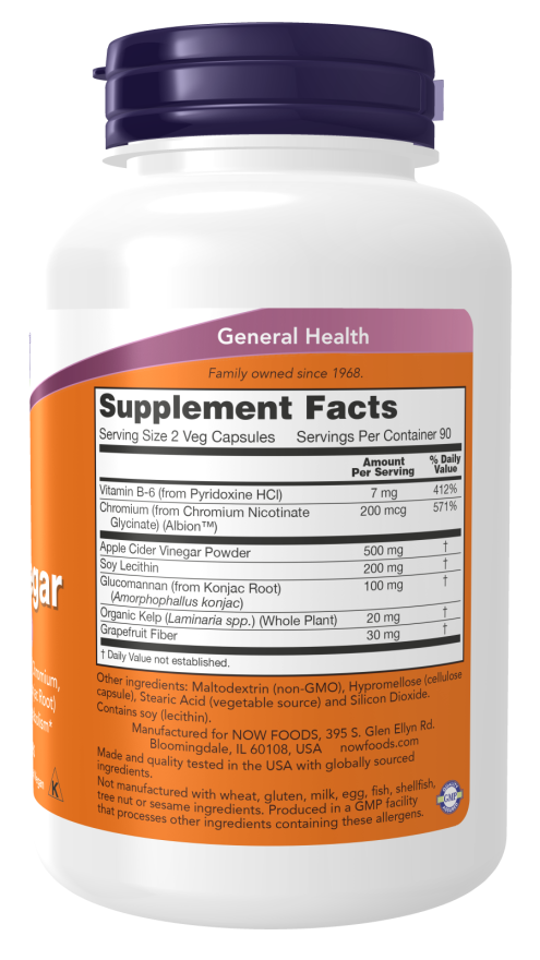 NU Foods - Capsule cu Oțet de Mere, 180 capsule - Billede 2