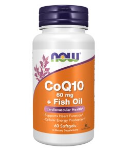 CoQ10 60 mg + Fish Oil Softgels