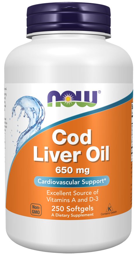 Cod Liver Oil 650 mg Softgels