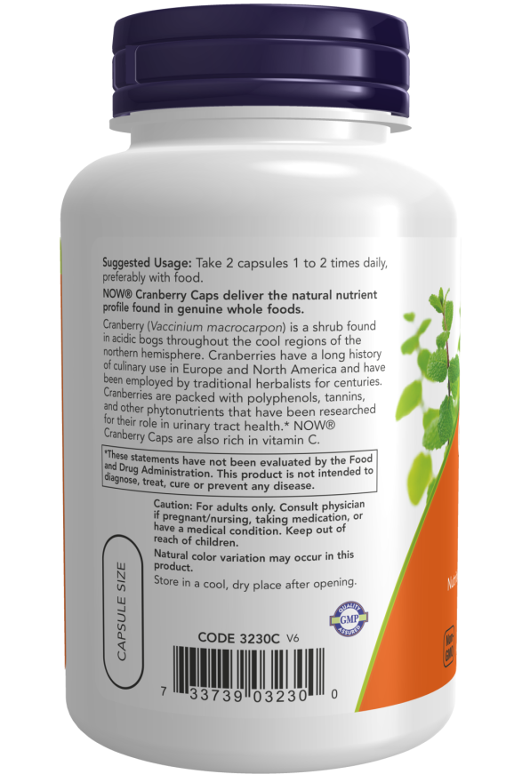 NOW Foods - Capsule de Merișoare - 100 buc - Billede 3