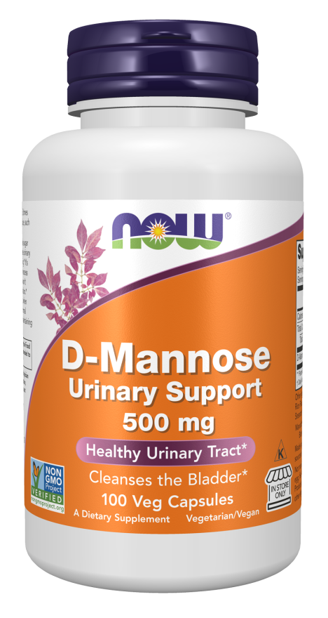 NOW Foods - D-Mannose 500 mg, 60 capsule - Billede 4