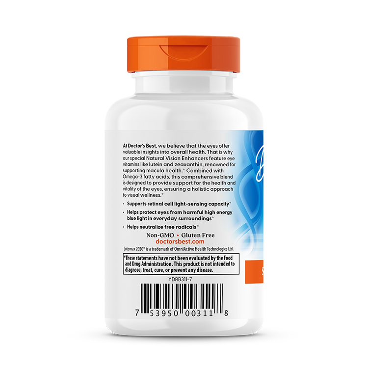 Doctor's Best - Îmbunătățitori naturali ai vederii - 60 capsule moi - Billede 3