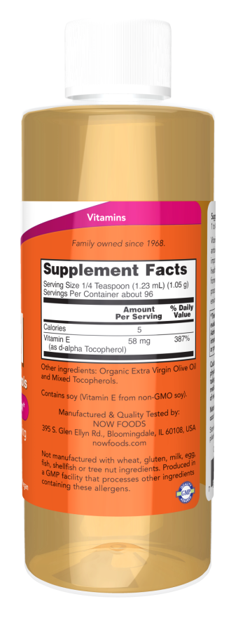 NOW Foods - Vitamina E Naturală Lichidă - 118 ml - Billede 2