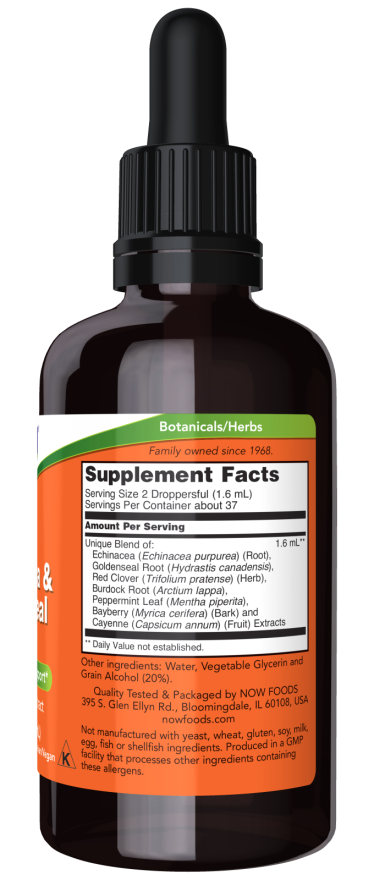 NOW Foods - Echinacea și Goldenseal Plus - 60 ml - Billede 2