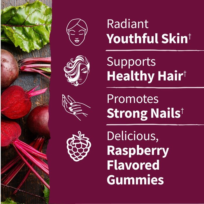 Garden of Life - Vitamine de frumusețe în formă de jeleuri, aromă de zmeură - 60 bucți - imagine 5