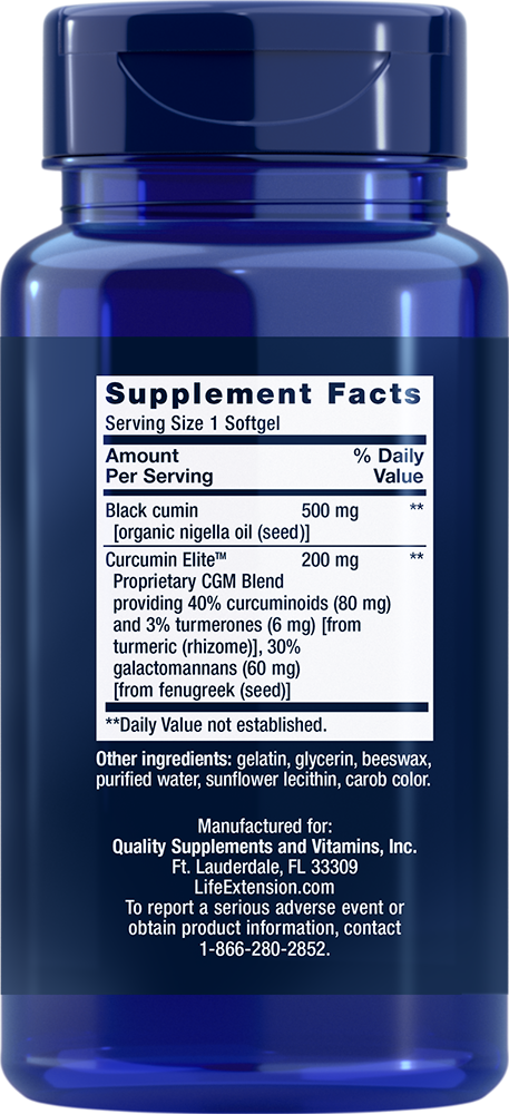 Life Extension - Ulei de chimen negru, 60 capsule moi - Billede 2