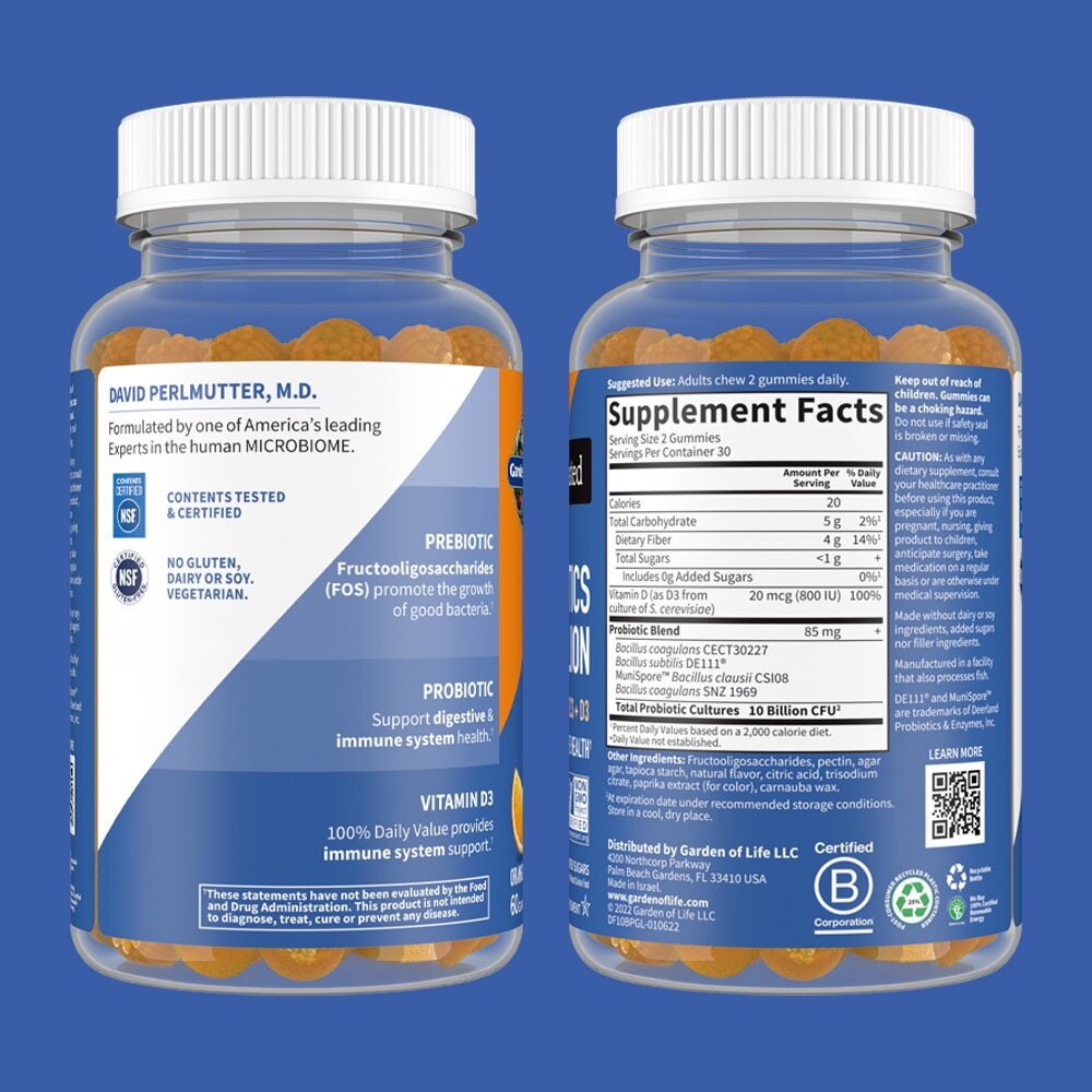 Dr. Formulated - Probiotice cu 10 Miliarde de Culturi, Aromă de Portocală, 60 Tablete Masticabile - imagine 3