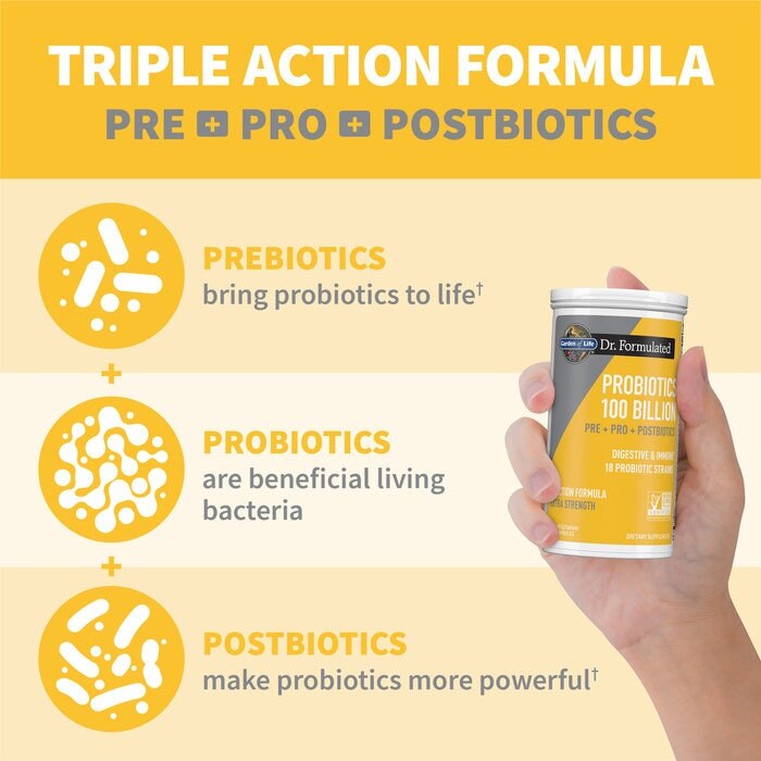 Garden of Life - Probiotice formulate de Dr. 100 Miliarde, 30 capsule vegetale - imagine 5