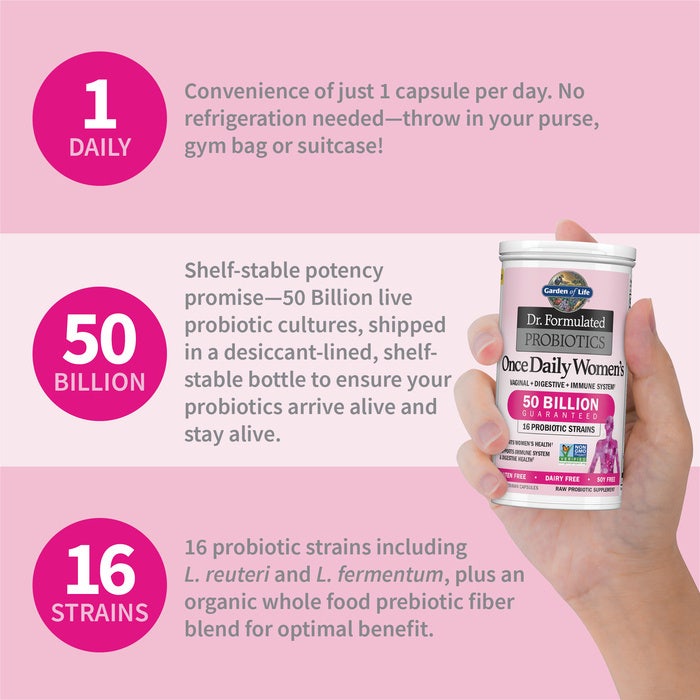 Dr. Formulated Probiotics - Probiotice formulate pentru femei, administrare zilnică unică - 30 capsule - imagine 6
