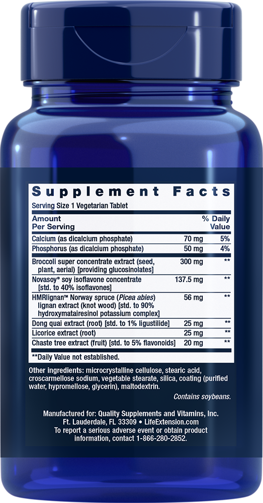 Life Extension - Estrogen pentru femei, 30 tablete vegetariene - imagine 2