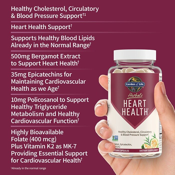 Garden of Life - Supliment pentru Sănătatea Inimii, 30 capsule vegetale - imagine 4