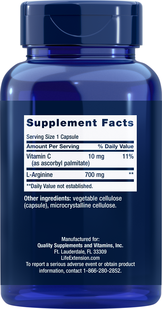 Life Extension - Capsule L-Arginină, 700 mg - 200 capsule - imagine 2