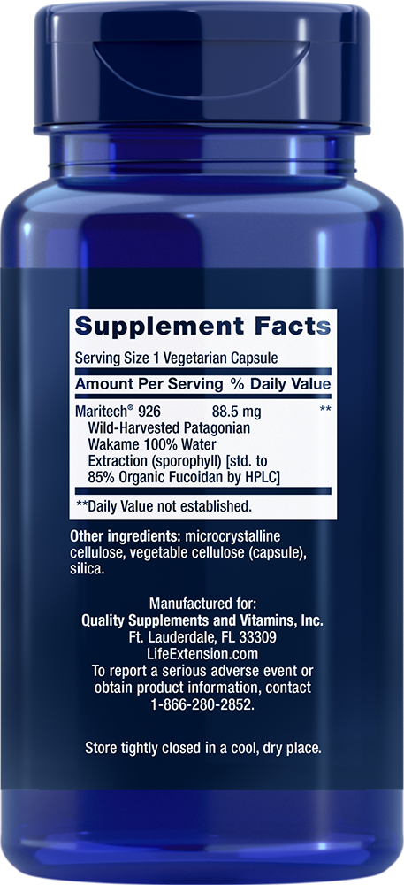 Life Extension - Fucoidan Optimizat cu Maritech 926, 60 capsule - Billede 2
