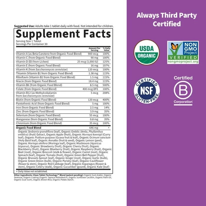 Mykind Organics - Multivitamin zilnic pentru femei, 60 tablete vegane - Billede 2