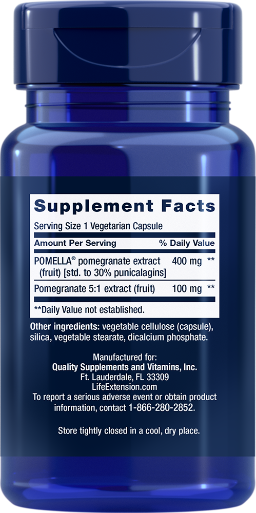 Life Extension - Extract de Fructe de Rodie, 30 capsule - Billede 2