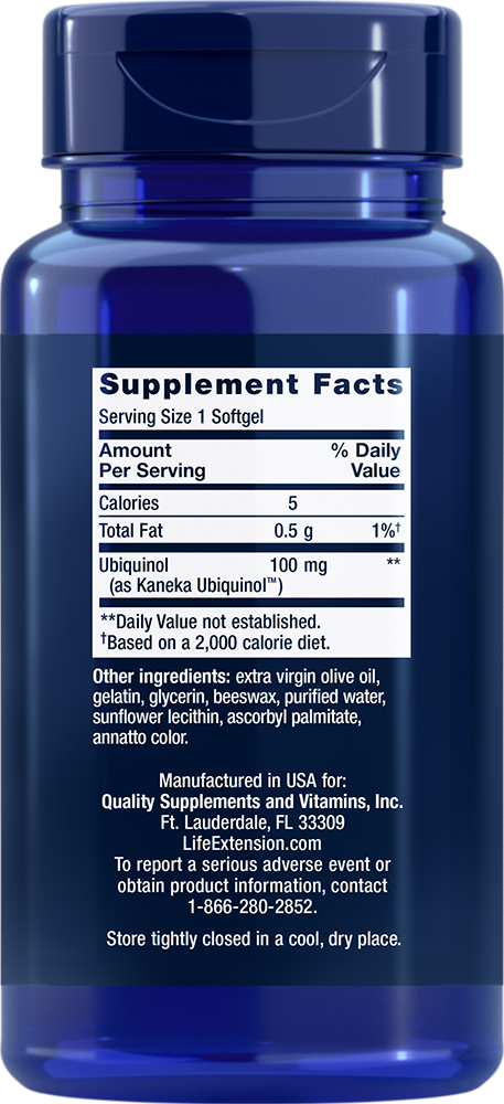 Life Extension - Super Ubiquinol CoQ10, 100mg - 60 capsule moi - imagine 2