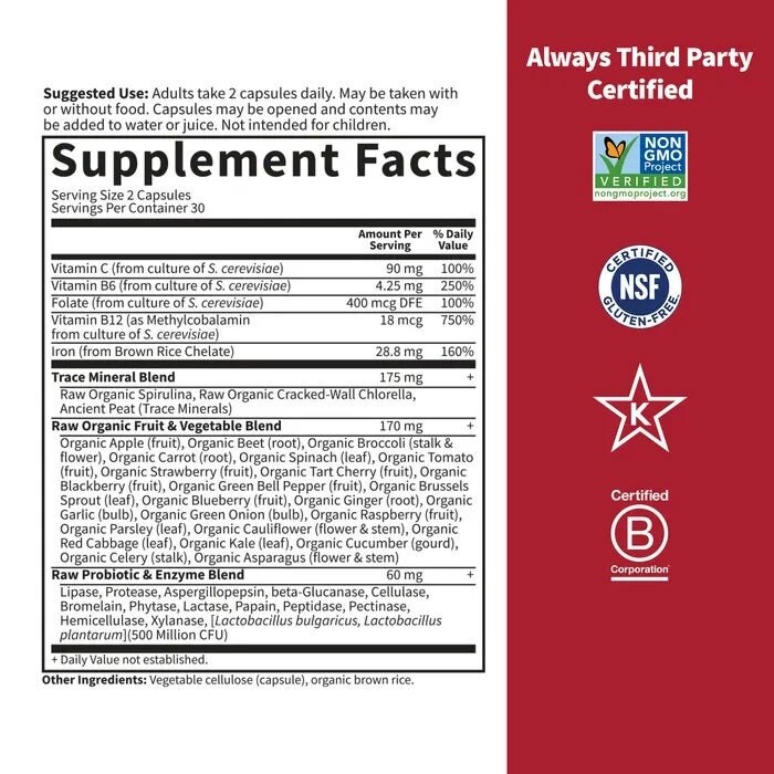 Have af Livet - Codul Vitaminelor pentru Sânge Sănătos - 60 capsule vegane - Billede 2