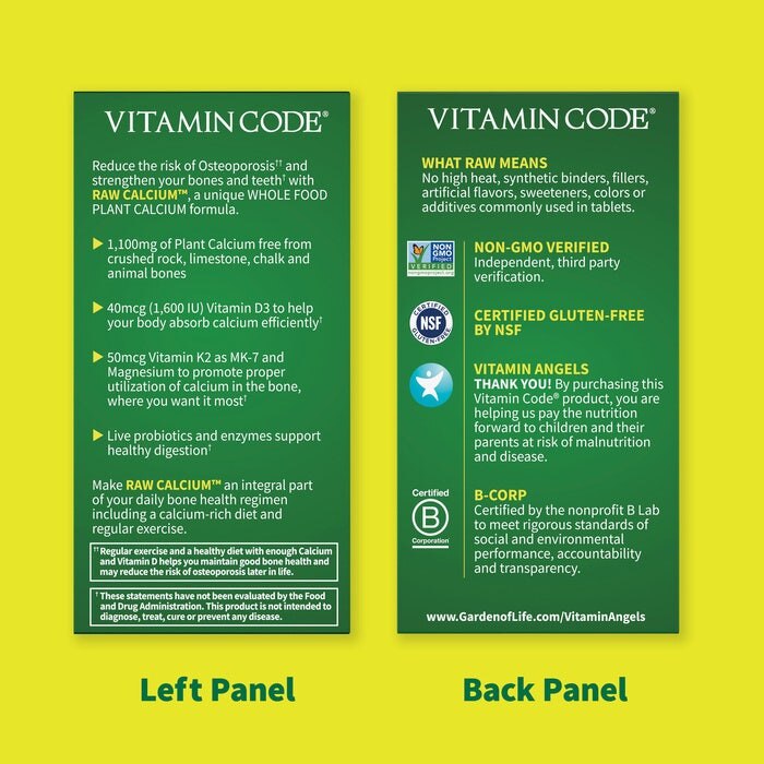 Have af Livet - Codul Vitaminelor Calciu Crud, 60 capsule - imagine 3