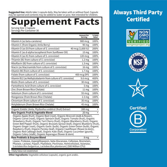 Have af Livet - Vitamin Code RAW ONE pentru Bărbați, 75 capsule - imagine 2