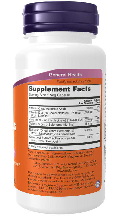 NOW Foods - EpiCor Plus pentru Imunitate - 60 capsule - imagine 2