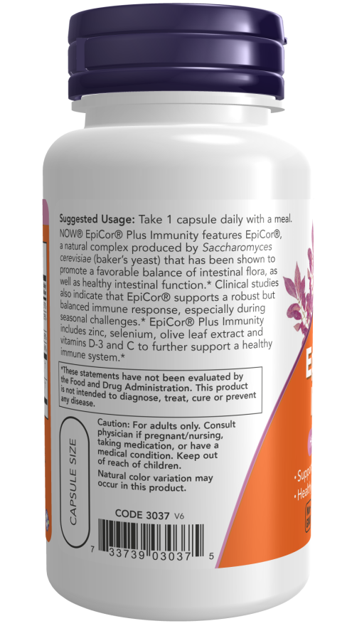 NOW Foods - EpiCor Plus pentru Imunitate - 60 capsule - imagine 3