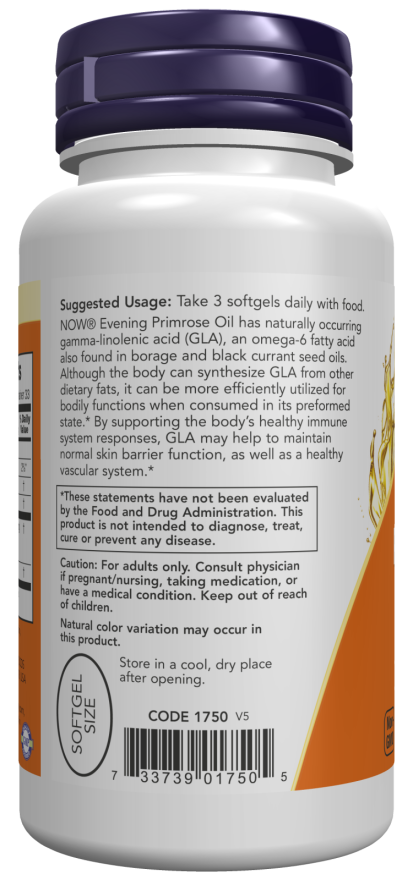 NOW Foods - Ulei de Primulă Seară, 500 mg - 250 capsule moi - Billede 3